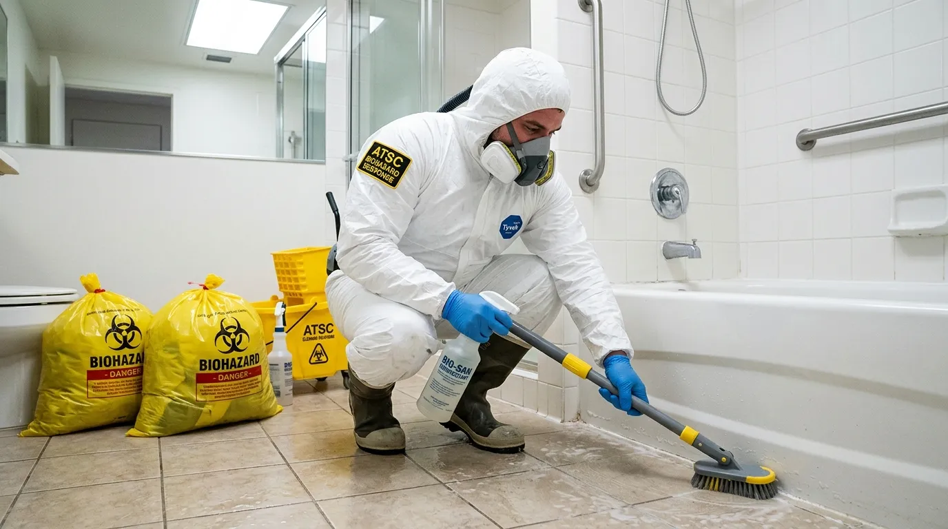 Decontamination equipment deployed for Blood Cleanup in Pickerington